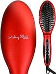 2017 Audrey Clark PRO HAIR Ionic Hair Straightener Brush v.2 - Full Set in a Premium Gift Box, Anti-Scald, Adjustable Temperatures w/ LCD Display - Anti-Static Technology to Reduce Frizz.