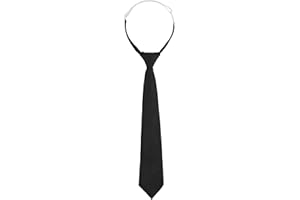 Sucrain 1pcs Boy's Necktie Pre-tied Adjustable Neck Strap Tie for Wedding Graduation School Uniforms （6-12years）