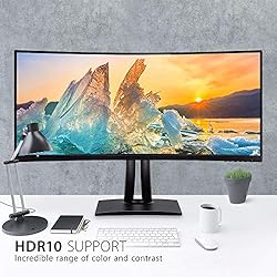 ViewSonic VP3481a 34-Inch WQHD+ Curved Ultrawide