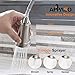 APPASO Brushed Nickel Kitchen Faucet, Single Handle Kitchen Faucet with Pull Down Sprayer, Stainless Steel High Arc, Neoperl Aerator, CUPC-Certified Pull-Out Hose, Water Supply Tubing, and Valve Core