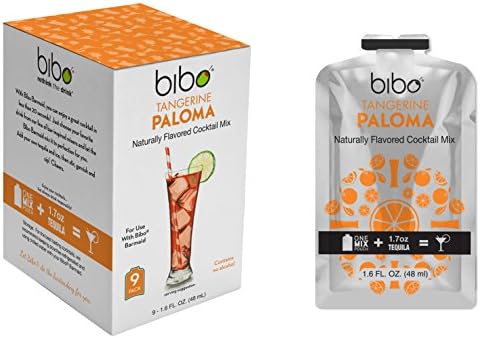 Bibo Barmaid System, Rethink The Drink (Cocktail Mix 9-pack, Tangerine Paloma)