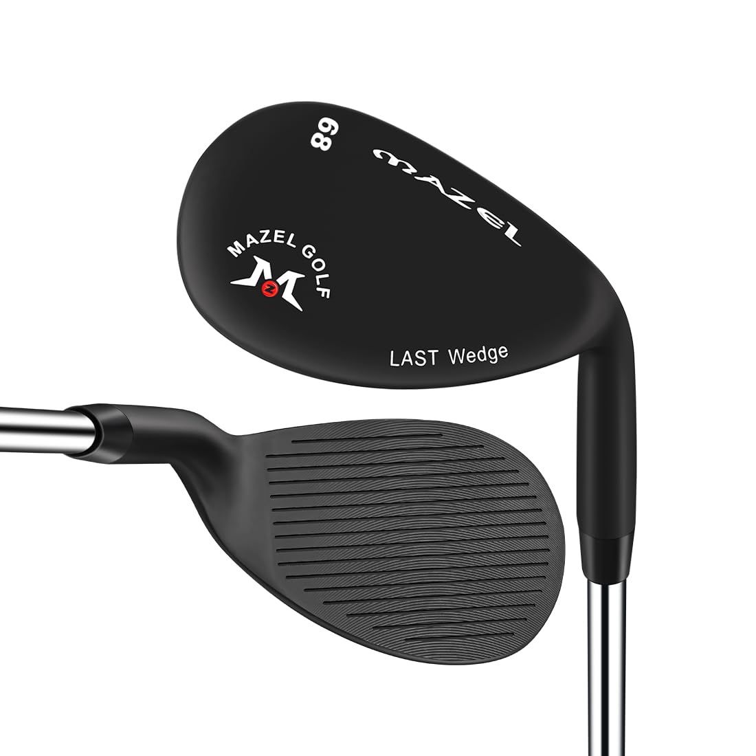 MAZEL Golf Wedges 68,70,72 Degree Golf Lob Wedge 35 Inch Right Handed, QPQ Black,CNC Milled Face Sand Wedge Golf Club for Men (QPQ Black, RH 68D)