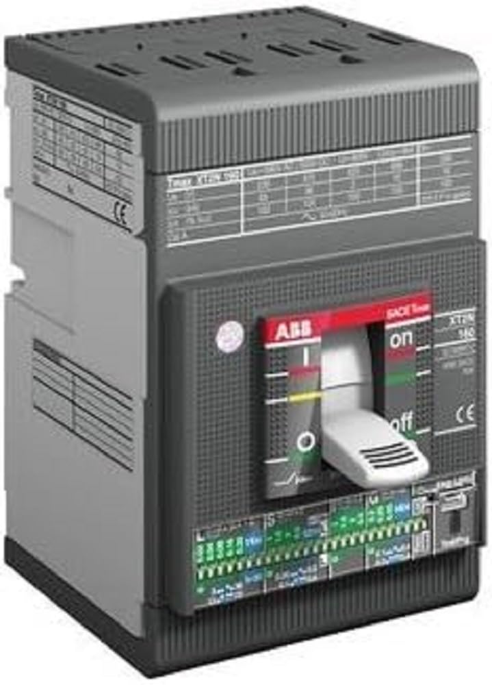ABB XT1B 160 TMD 100-1000 3p F F Tmax XT 1B 160 Fixed 3 Pole, Front Terminals, Thermomagnetic Release (ABB1SDA066807R1)