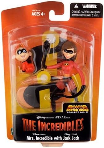 Amazon スーパーベーシックフィギュア インクレディブル夫人 ジャック ジャック ロボット 子ども向けフィギュア おもちゃ