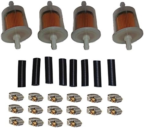 5/16" Pro-1 G2P In-Line Fuel Filter Kit Including Size 4 Breeze Clamps and Connector Hose 28 Piece Bundle