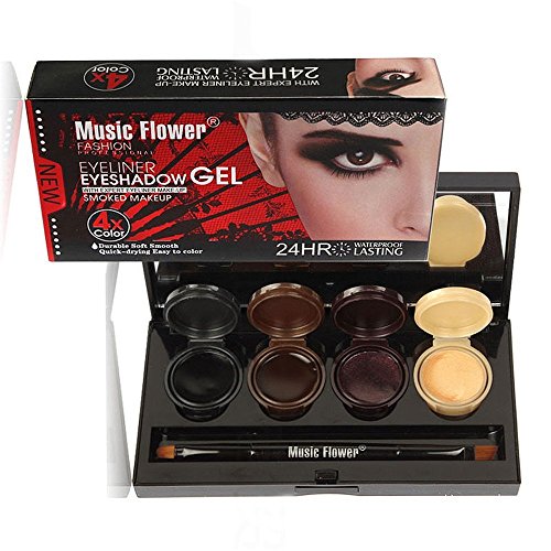 Music flower waterproof eyeshadow cream smoked eye shad…