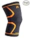 Manuvo Knee Compression Sleeve by, Support for Running Basketball Powerlifting Sports, helps with Arthritis relieves joint pain, Single wrap, XXL, plus size