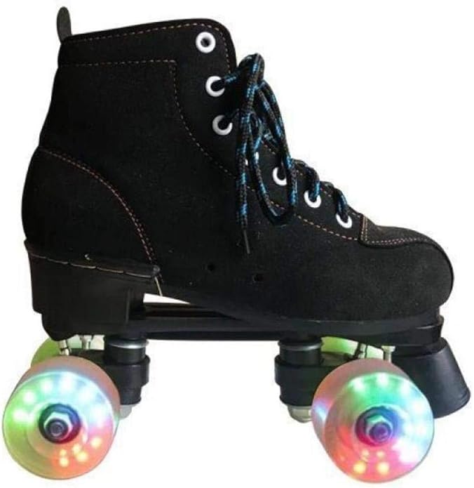 Roller Skates for Women Suede Cozy Roller Skates with Four