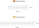 Aolso Cot Bumper 2PCS Breathable Mesh Crib Rail Cover Star Pattern view 2