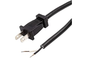 QUALITECH Rebuild Skills Replacement Power Cords for Drills, Sanders, Chop Saws, Grinders, Vacuums, Miter Saws, Appliances, Motors and Power Tools (16/2, 8FT)