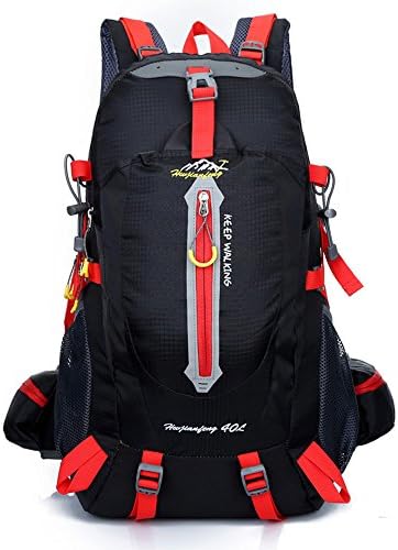 Mytree 40L Water-resistant Hiking Daypack/Camping Backpck/Travel Daypack/Casual Backpack for Outdoor Climbing School 1346 Black