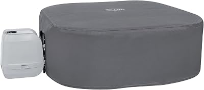 Lay-Z-Spa Thermal Hot Tub Cover 180cm Square Universal Fit Grey BW60319