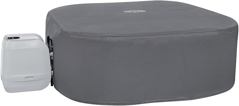 Lay-Z-Spa Thermal Hot Tub Cover 180cm Square Universal Fit Grey BW60319