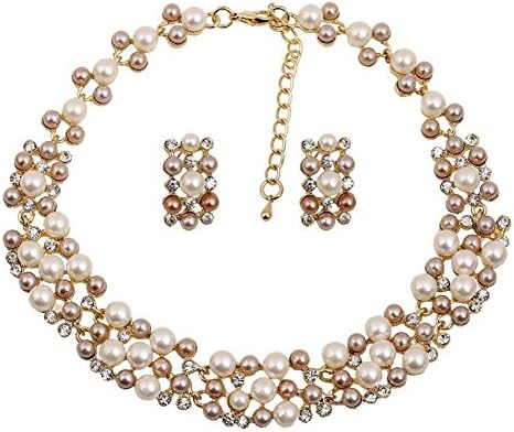 XIEXIE The Latest European And American Fashion Jewelry Sets Necklace Earring , coffee
