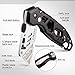 Professional Box Cutter Folding Utility Knife, E-PRANCE Pocket Carpet Knife with 14 Replaceable SK5 Stainless Steel Blades, Easy Release Button, Quick Change and Locking Razor Knife (Black)