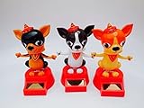 Solar Dancing Chihuahua Trio (Dark Brown, Light Brown, & White - All Included) by Solar Chihuahua