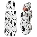 Newborn Swaddle Sack with Baby Hat Set Sleeping Sack  Soft  Stretchy Cotton for 0-3 Months Baby Boys Ink Bear Print by TIANNUOFA primary
