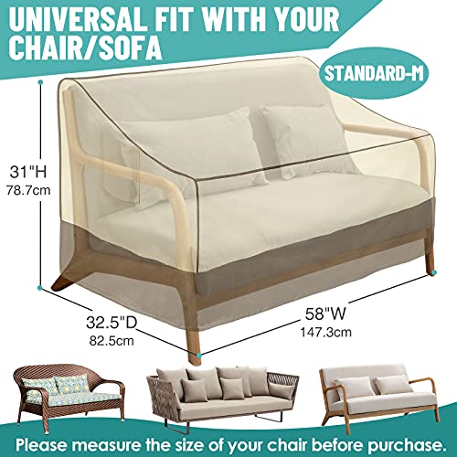 Asinking Heavy Duty Outdoor Sofa Cover, 100 Waterproof Outdoor Couch