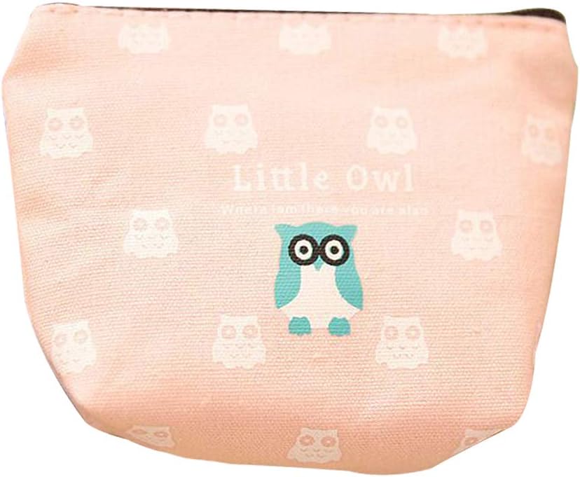 BIGBOBA Women Girl Portable Zipper Sanitary Pad Bag Waterproof Sanitary Napkin Organizer Holder Makeup Coin Pouch Small Convenience Bags (Pink)