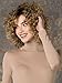 GNIMEGIL Short Curly Synthetic Wigs for Women Ombre Dark Blonde Loose Afro Kinky Cosplay Wig 80s Dark Roots Hair Halloween Costume Wigs for Ladies Bad Hair Days Party Wig