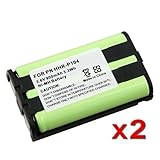 eForCity 2x 900mAh NiMh Cordless Battery For Panasonic HHR-P104