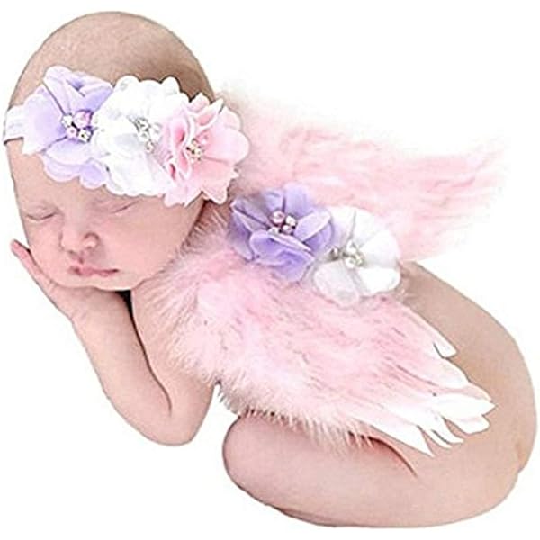 Cute Toddler Newborn Baby Girl Tutu Skirt – Angel Photo Prop Costume Outfit