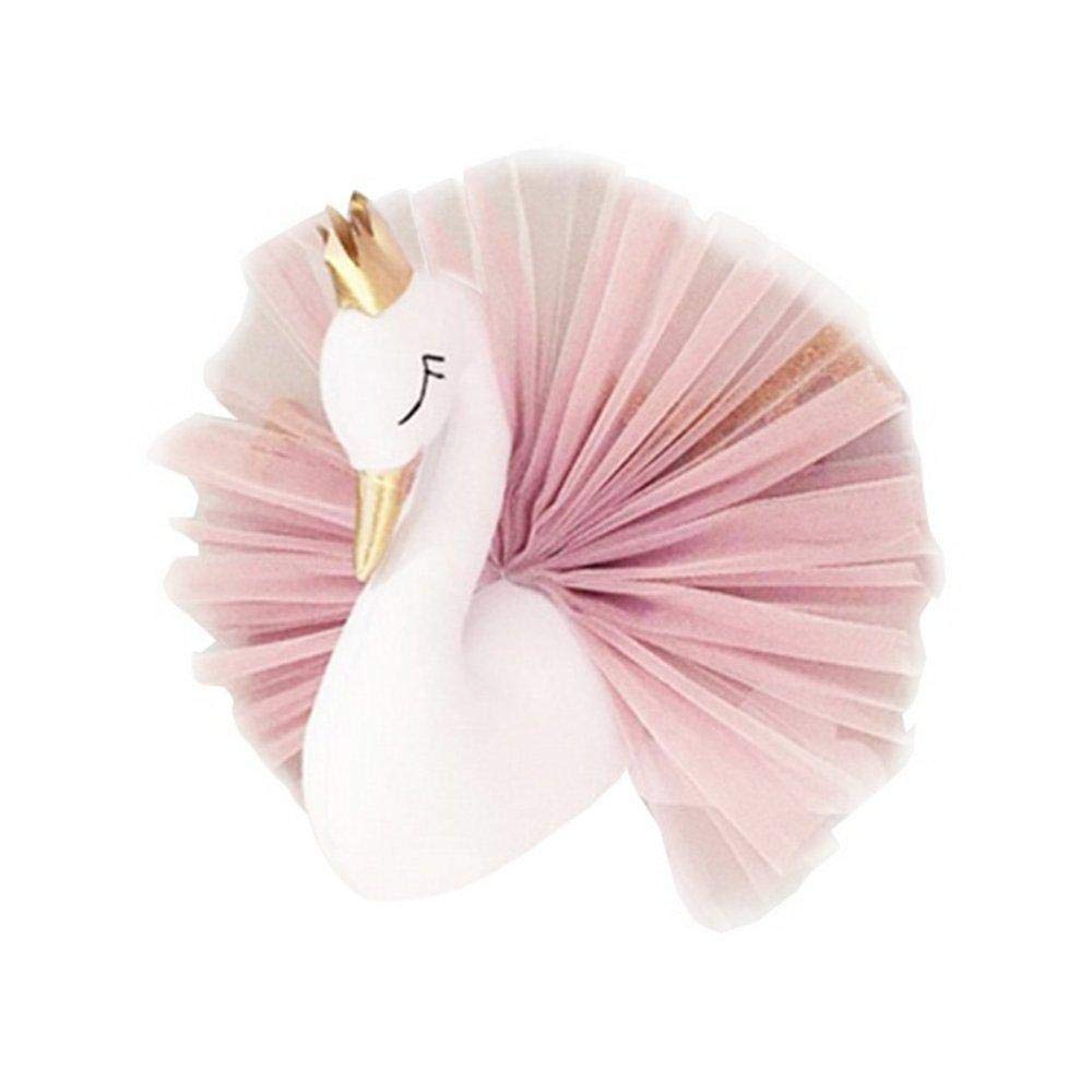 Depory Cygne Mural 3d Objet Decoration Bebe Enfant Chambre Suspension Ornement Fille Anniversaire Cadeau Buste Animaux Deco Accessoires De Decoration Ameublement Et Decoration Voxloud Com