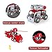 IRON COMMANDER Mini Erector Sets Metal Building Blocks Learning Set - Build Your Own Micro Model Car Kit STEM Toys Kits Erector Sets for Kids 8+ Year Old (Fire Trucks Series)