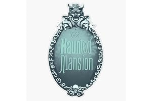 HJ MEDIA haunted mansion mirror Window Water Bottle Bumper Sticker Decal 5"