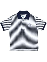 Creative Knitwear University of Connecticut UConn Huskies Striped Polo Shirt Navy/White