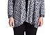Chicwe Women's Border Designed Cashmere Touch Plus Size Cardigan Style Jacket 1X-4X