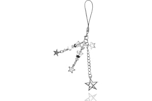 Meefisher Cute Star Phone Charm Aesthetic Accessories Lanyard String for Bag Purse Backpack Wallet Pendants Decor (Style 5- Star)