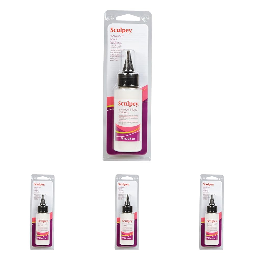 Sculpey Liquid Polymer Clay, 59 ml (Pack of 4)