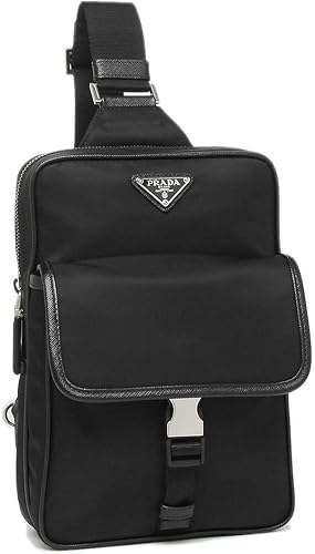 Amazon プラダ ボディバッグ メンズ レディース Prada 2vz047 064 F0002 ブラック 並行輸入品 ウエストバッグ