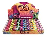 Dreamworks Trolls Self-inking Stamps Birthday Party Favors 60 Pieces (Complete Box)