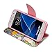 S7 Case,Samsung Galaxy S7 Case, Liujie Premium PU Leather Flip Folio Carrying Magnetic Closure Protective Shell Wallet Case Cover for Samsung Galaxy S7 (colorful tree)