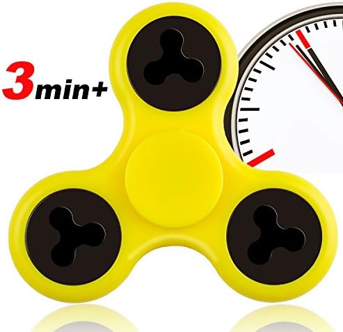RAVO Fidget Spinner Toy,3 to 5 Minutes Spin Time,Anti-Anxiety 360 Spinner,Helps Focusing Fidget Toy,EDC Focus Toy, Yellow
