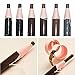 Waterproof Eyebrow Pencils, ASIBT 6 Colors Eyebrow Peel Off Pencil Soft Coloured Microblading Pen Long-lasting Eyebrow Enhancer Easy Wear Eye Brow Tint dye Makeup Tools (12 Pcs)