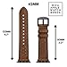 Compatible with Apple Watch Band 49mm 46mm 45mm 44mm, Leather Silicone Hybrid iWatch bands for Men Replacement Loop Vintage Sports iWatch Strap for Series Ultra 10 9 SE, Brown
