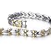 COOLSTEELANDBEYOND Fashion Link Bracelet for Lady Women and Free Link Removal Kit