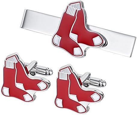 Men's The Team Logo Symbol Series Cufflinks and Tie Clip Tie Bar