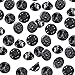Brass Butterfly Clutch Badge Insignia Clutches Pin Backs Replacement (Black, 50 Pieces)