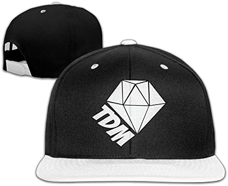 HPDR DanTDM Logo Child Boys Girls Hip Hop Baseball Hat White