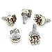5 Pack Dual Deck MN250k Blend Balance Pickups Potentiometer Audio Pots Guitar Volume Tone Control Pots Switch