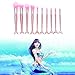 Yoseng Makeup Brush Set Mermaid Beauty Cosmetic Tools Kabuki Professional Fishtail Bottom Blush Foundation Blending Eyeliner Powder Eyeshadow Cream Concealer Eyebrow Brushes 10psc (champagne)