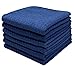 Mia'sDream Microfiber Cleaning Cloth Kitchen Cleaning Rags, Waffle Weave Dish Towels fo Kitchen, Fast Drying Dish Rags Dish Cloths for Washing Dishes,12inch X 12inch,6 Pack, Navy Blue