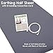 Earthing Half Sheet with Grounding Connection Cord - Silver Antimicrobial Conductive Mat for Better Sleep, Natural Wellness and Healthy Energy, Large 98x35.5 Inches fits Full, Queen and King, Grey