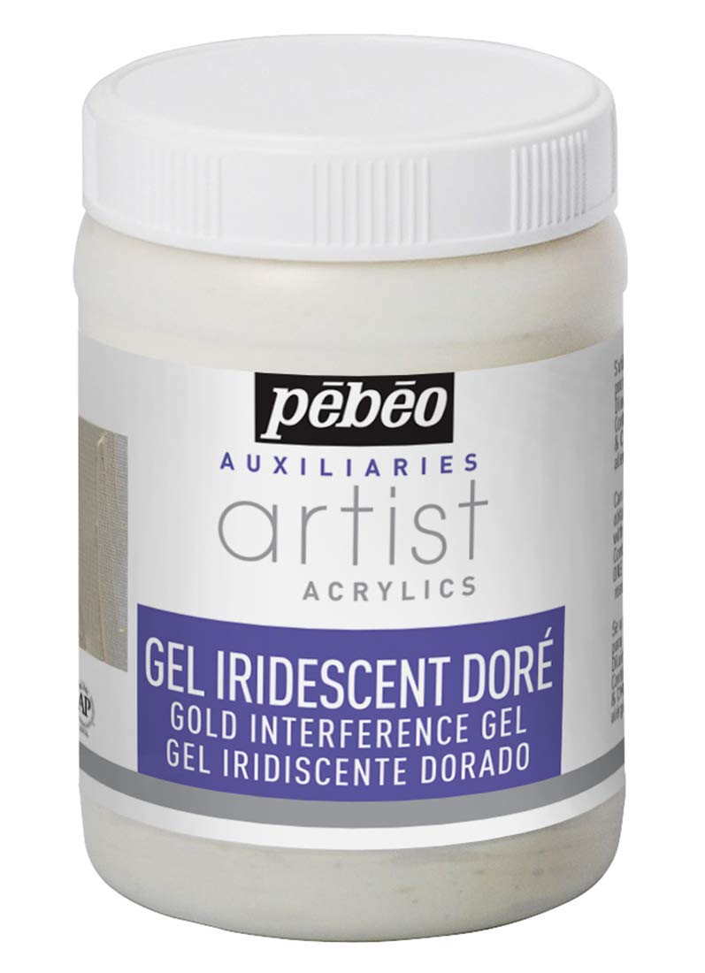 Pebeo 250 ml Interference Gel, Gold