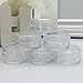 50Pcs Portable Travel Cosmetic Sample Containers 5 Gram Plastic Pot Jars