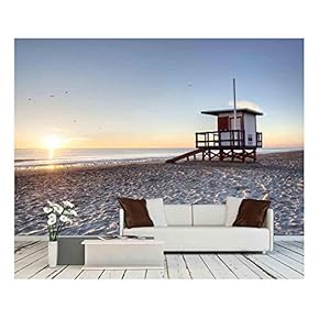 Cocoa Beach, Florida - Removable Wall Mural | Self-Adhesive Large Wallpaper - 66x96 inches